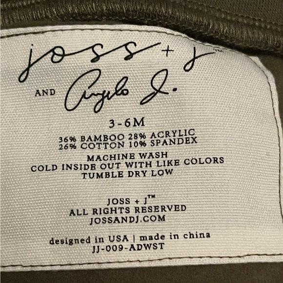 Joss & J sweatshirt and jogger set, 3-6 months, gender neutral NWT - Picture 11 of 12